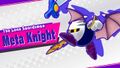 Meta Knight's alternate splash screen in Kirby Star Allies