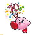 Special artwork of Kirby celebrating the series' 10th anniversary