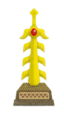 The Galaxia Sword furniture item from Kirby's Epic Yarn