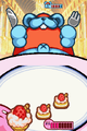 Kirby inhales a large cake