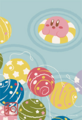 Artwork used for the "Kirby and Water Balloons" puzzle by Ensky