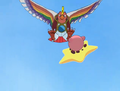 Dyna Blade flies after Kirby again.