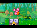 The Kirbys use an orange Spire Vine to destroy metal blocks