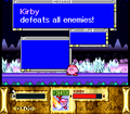 Kirby finishes off all of Computer Virus' enemies.