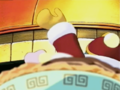 King Dedede rejects the delivery, telling Kirby he can eat it.