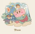 Artwork used for KIRBY Horoscope Collection merchandise series