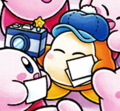 Waddle Dee with a camera in Find Kirby!! (Fountain of Dreams)