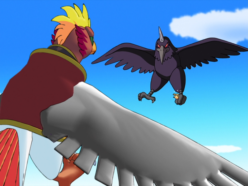 File:KRBaY E087 Dyna Blade facing Monster Crowemon screenshot.png