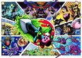 "FIGHT FOR THE CROWN!" Celebration Picture from Kirby Star Allies, featuring multiple scenes where Magolor wears the Master Crown