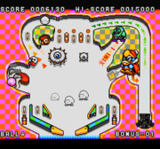 Co-Kracko appears as a bumper on the Pinball board from Kirby's Toy Box