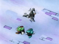 Sword Knight and Blade Knight casually walk away from their spar with Sir Gallant to report to Meta Knight.