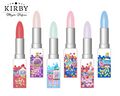 Lipstick ballpoint pens from the "KIRBY Mystic Perfume" merchandise line