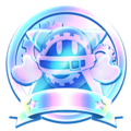 Platinum Magolor medal used in Kirby's Return to Dream Land Deluxe