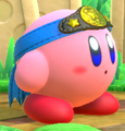 Close-up of Suplex Kirby in Kirby Star Allies