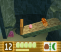 A Splinter rolls toward Kirby in Aqua Star - Stage 3