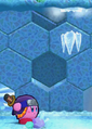 A falling icicle in Kirby's Return to Dream Land Deluxe