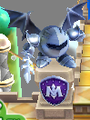 A statue of Meta Knight found in the main lobby