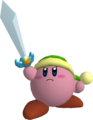 Model used for Sword Kirby's trophy from Super Smash Bros. Brawl