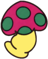 Artwork with the hat from Kirby's Dream Land