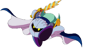 Meta Knight preparing to strike with his sword from Kirby: Right Back at Ya!