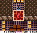 Kirby using a Mike in Kirby Tilt 'n' Tumble
