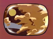 Escargoon shows instant replays of King Dedede getting hit with the pie.