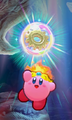 Kirby finding an Energy Sphere in Kirby's Return to Dream Land Deluxe