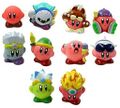 Figurines of Kirby and Meta Knight from the "Kirby Double Collection" merchandise line, by Takara Tomy A.r.t.s.
