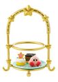 "Dessert Plate" figure from the "Kirby Sweet Tea Time" merchandise line, manufactured by Re-ment