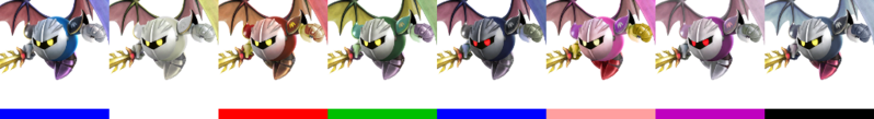 File:SSB4 Meta Knight Color Palette.png