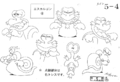 Animator sheet showing more dynamic poses