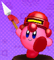 The Javelin Knight Helm in Kirby Battle Royale