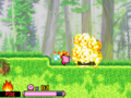 Fire Kirby burns some grass