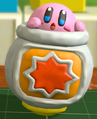 Kirby in the Cannon figurine from Kirby and the Rainbow Curse