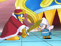 King Dedede and Rona engage in a duel for the fake Princess's honor.