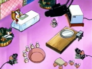 Escargoon and the Waddle Dees prepare a giant cream pie for King Dedede live on a cooking show.