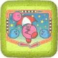 Kirby's Pinball Land Character Treat from Kirby's Dream Buffet, featuring Parasol Kirby