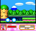 Using the Suppin Beam without a target in Kirby Super Star