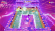 Defeating the Poppy Bros. Jr. in the first pool