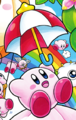Parasol Kirby in Find Kirby!! (World of Clouds)