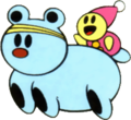 Kirby's Dream Land (riding Grizzo)