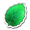 The Mint Leaf Sticker from Kirby Fighters 2
