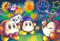 Illustration from the Kirby JP Twitter commemorating the end of summer in 2020
