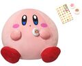 Big "Full Stomach" Kirby plushie with a steamed bun set