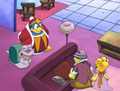 Dedede and Escargoon pay the cabinet minister a visit.