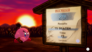 KRtDLD Samurai Kirby 100 good result screenshot.png
