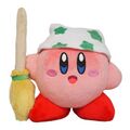 Cleaning Kirby plushie, manufactured by San-ei
