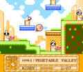 Part of the Vegetable Valley level hub in Kirby's Adventure