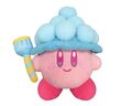 Plushie of Bubble Kirby from the "KIRBY MUTEKI! SUTEKI! CLOSET" merchandise line