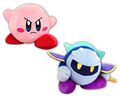 Set of big "Kirby VS. Meta Knight" plushies